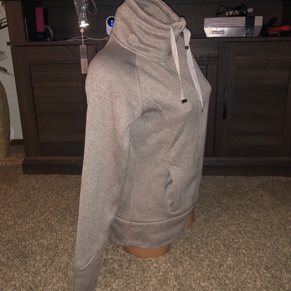 Danskin zip front sweater, Sz M - Picture 2 of 4